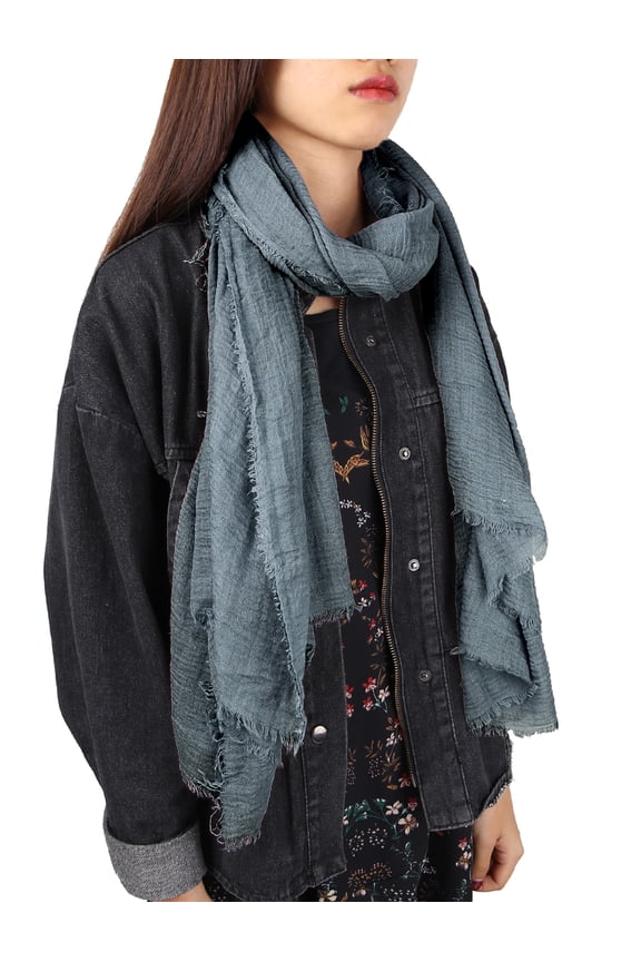 Unisex Cotton Linen Soft Fashion Long Scarf Hijab Wrap Shawl Headwear Scarf #30