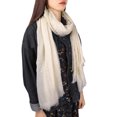 thumbnail image 1 of Unique Bargains Unisex Cotton Linen Soft Fashion Long Scarf Hijab Wrap Shawl Headwear Scarf #34, 1 of 3