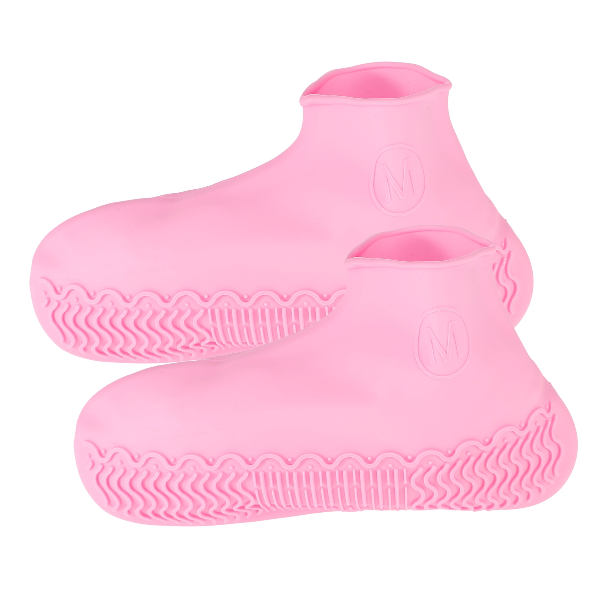 Unique Bargains Unisex Silicone Shoes Covers Rain Boots Reusable Rain