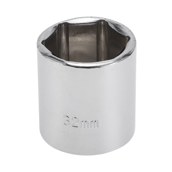 Unique Bargains Universal 1/2 Inch Drive Impact Socket 32mm 6 Point Carbon Steel 1 Pcs 45mm