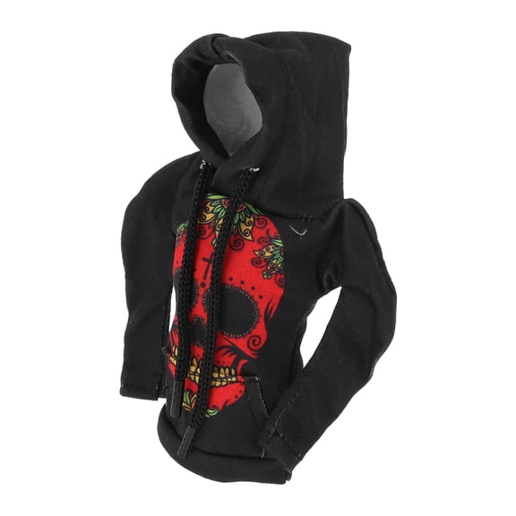 Unique Bargains Universal 11x15.5xcm/4.33"x6.1" Gear Shift Knob Cover Decoration Stick Shifting Handle Protector Polyester 1 Pc Skeleton Hoodie Style Red Black