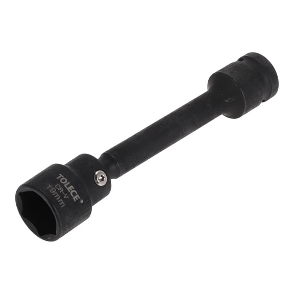 Unique Bargains Universal 128mm Impact Socket Durable Hardware Tool CR-V 1 Pcs 6 Point 19mm for Car Motorcycle Dirtbike Repair 1/2 Inch Drive