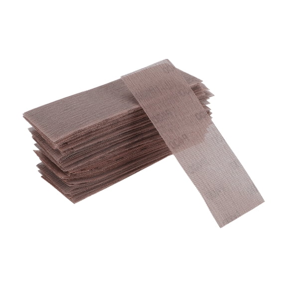 Unique Bargains Universal 2.76"x7.80" 400 Grit Sanding Discs Hook & Loop Sanding Sheets Aluminum Oxide 50 Pcs