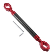 Unique Bargains Universal 22mm Carbon Fiber Pattern Red Motorcycle Balance Bar Crossbar Handlebar Adjustable