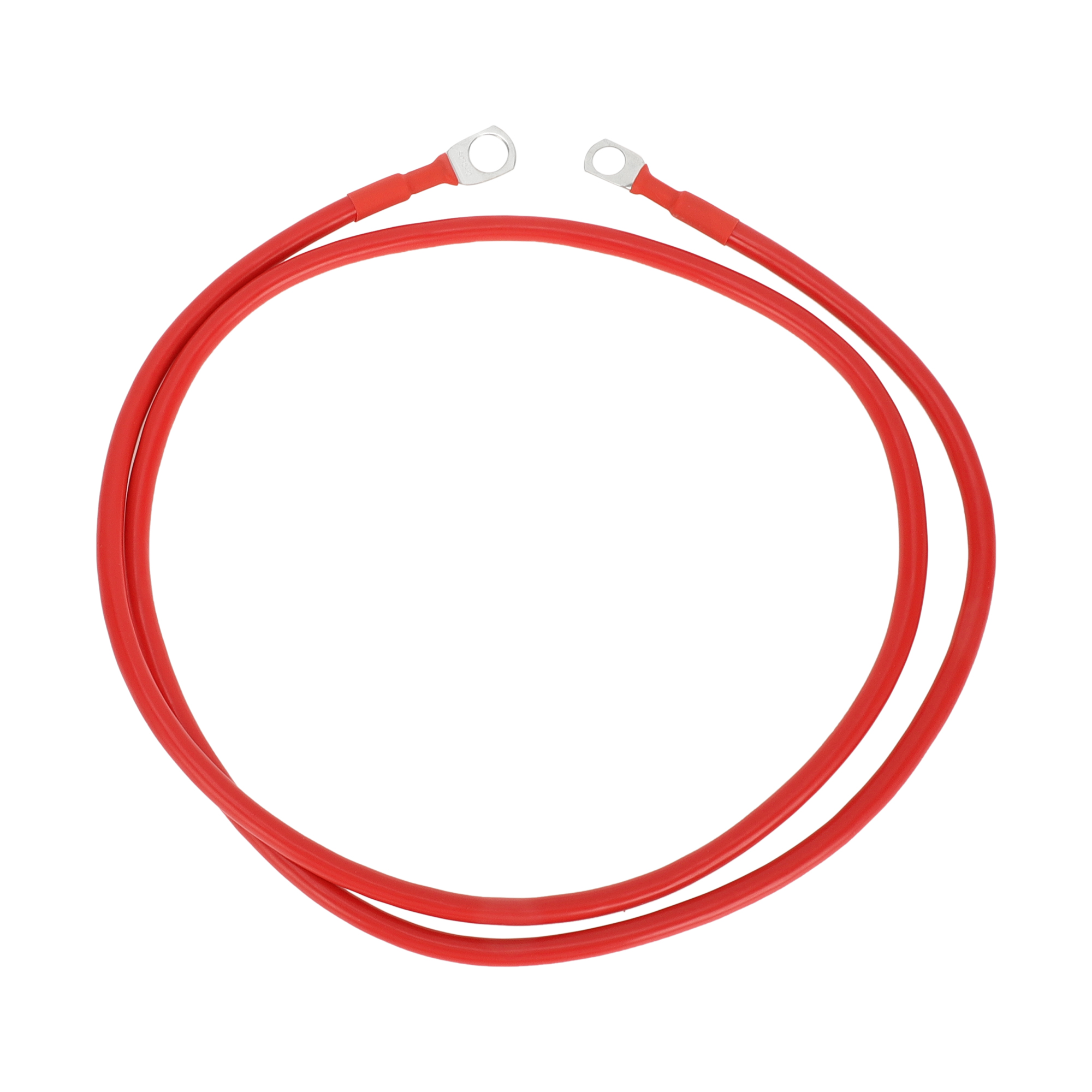 Unique Bargains Universal 3/8" Lug 5/16" Lug 7 AWG Gauge 4FT Battery Inverter Cable Battery Cable Tinned Copper 1 Pc Red