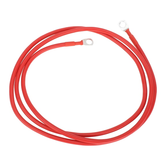 Unique Bargains Universal 3/8" Lug 7 AWG Gauge 6FT Battery Inverter Cable Battery Cable Tinned Copper 1 Pc Red