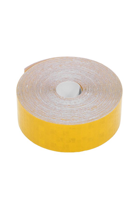 Universal 32.81ft x 0.98In Air-Release Adhesive Pinstripe Tape Reflective Automotive Pinstriping Tape Yellow