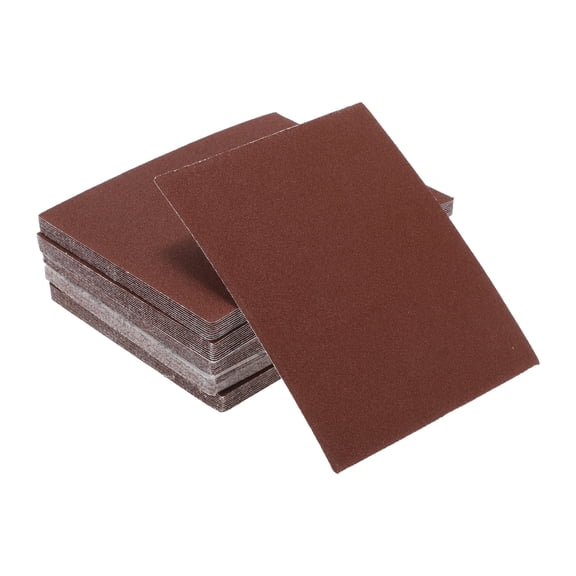 Unique Bargains Universal 4.49Inch x 5.51Inch 150 Grit Sanding Discs Hook & Loop Sanding Sheets Aluminum Oxide 50 Pcs