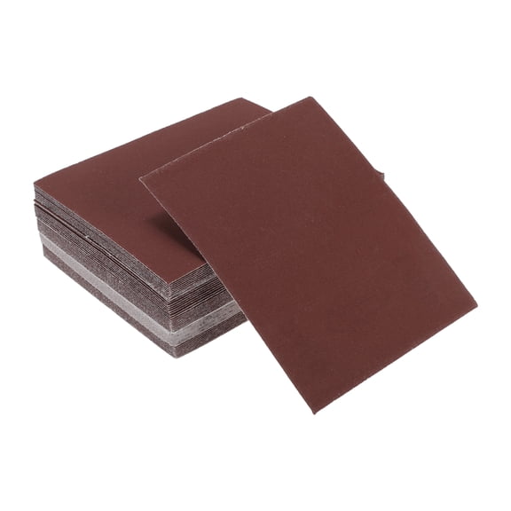Unique Bargains Universal 4.49Inch x 5.51Inch 400 Grit Sanding Discs Hook & Loop Sanding Sheets Aluminum Oxide 50 Pcs