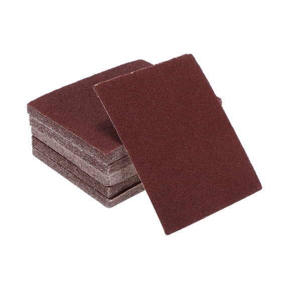 Unique Bargains Universal 4.49Inch x 5.51Inch 60 Grit Sanding Discs Hook & Loop Sanding Sheets Aluminum Oxide 50 Pcs