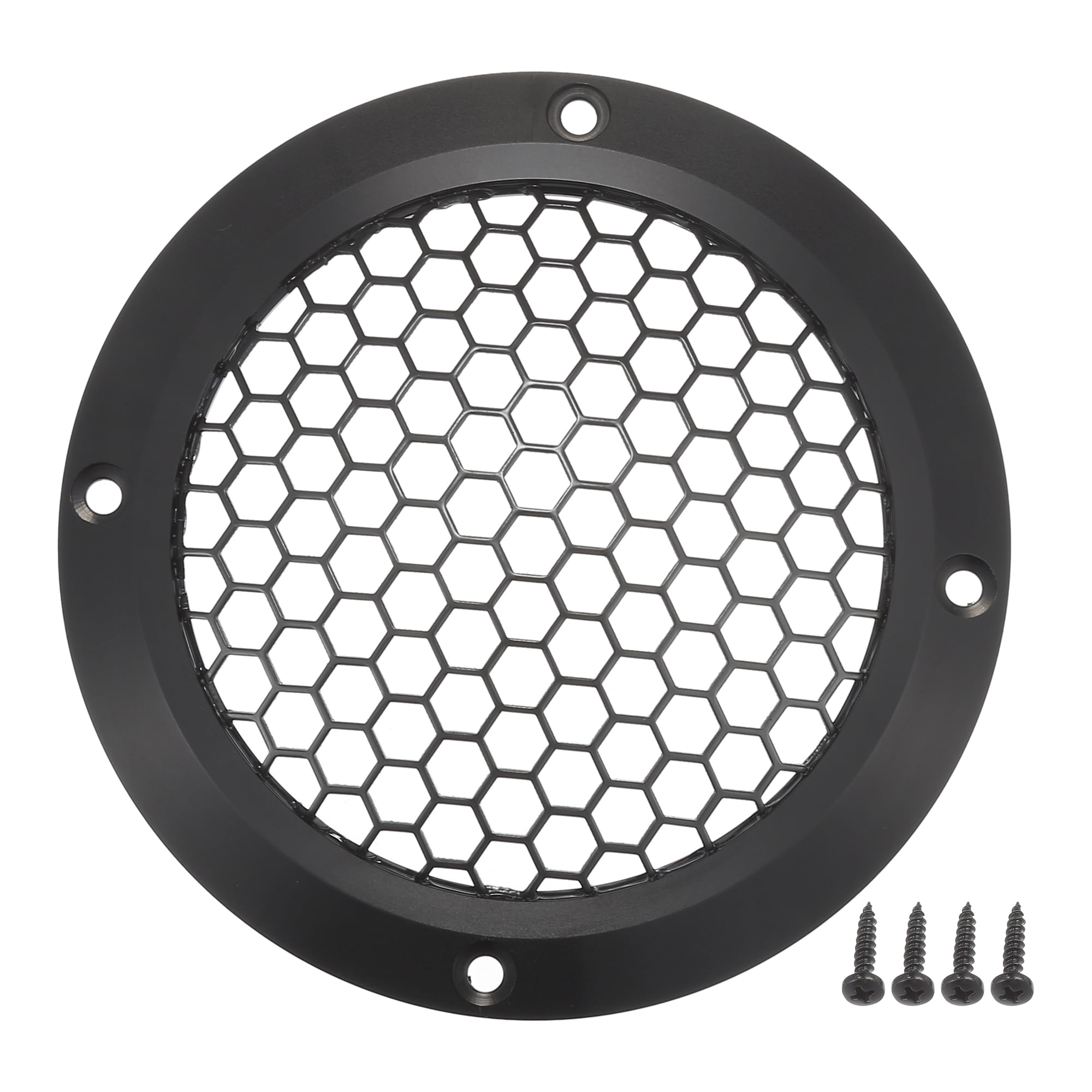 Unique Bargains Universal 4 Inch Car Speaker Grills Cover with Mounting Screws