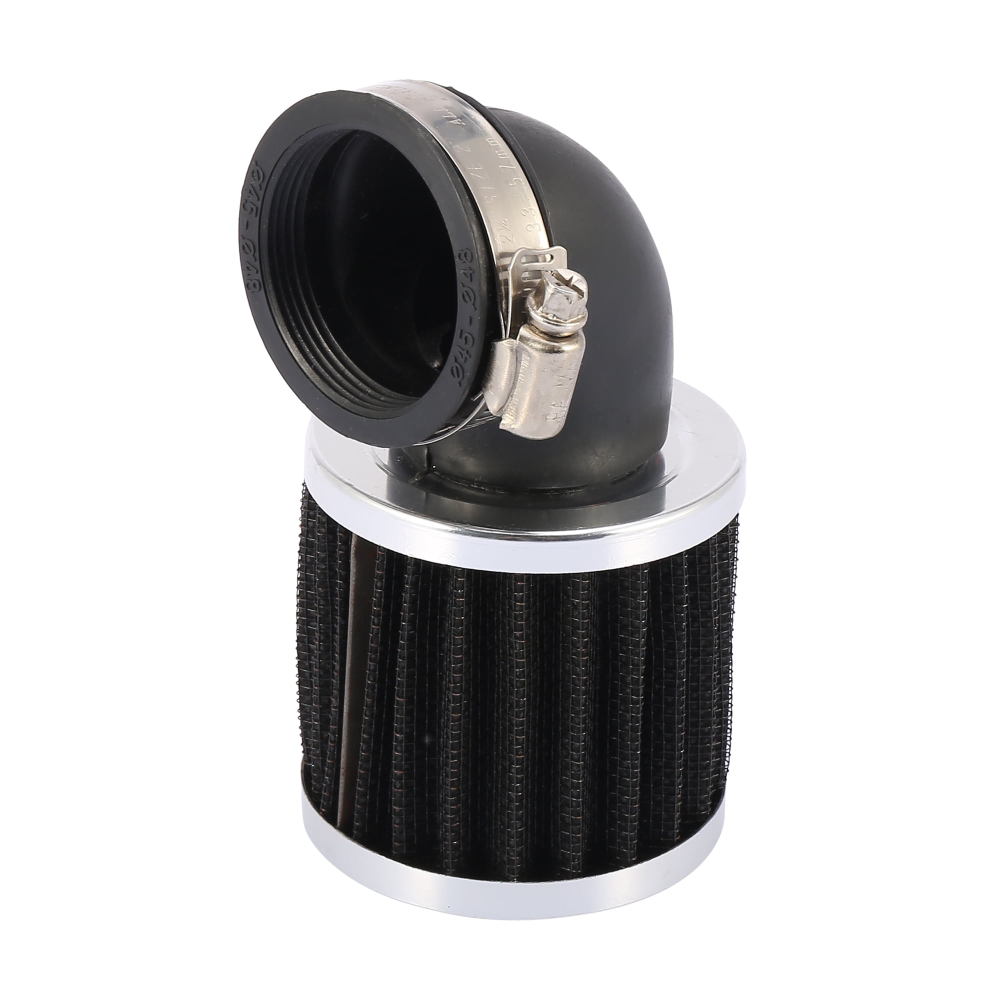 Unique Bargains Universal 45mm Inlet Dia. 90 Degree Bend Clamp-on Motorcycle Air Intake Filter