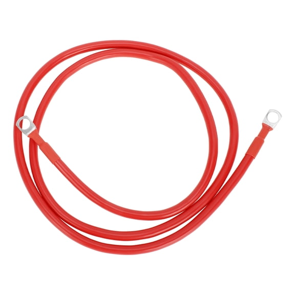 Unique Bargains Universal 5/16" Lug 7 AWG Gauge 4FT Battery Inverter Cable Battery Cable Tinned Copper 1 Pc Red