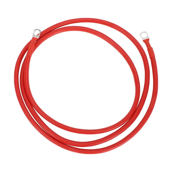 Unique Bargains Universal 5/16" Lug 7 AWG Gauge 5FT Battery Inverter Cable Battery Cable Tinned Copper 1 Pc Red
