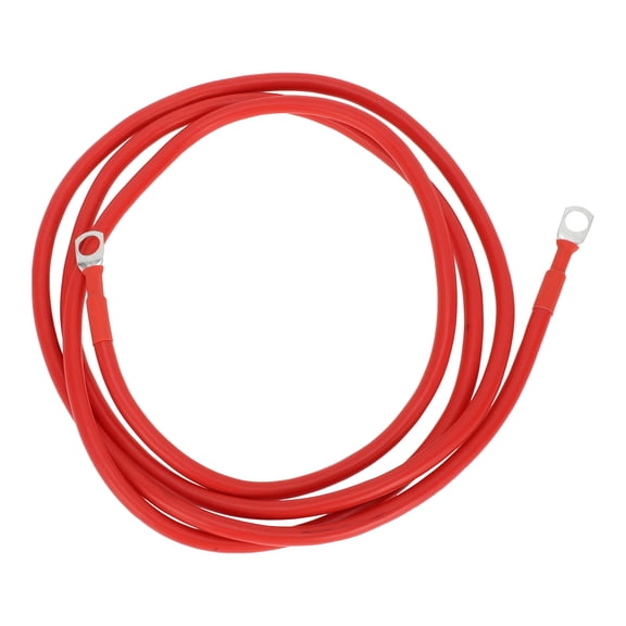 Unique Bargains Universal 5/16" Lug 7 AWG Gauge 6FT Battery Inverter Cable Battery Cable Tinned Copper 1 Pc Red