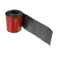 thumbnail image 1 of Unique Bargains Universal 8.2Ftx3.94In Car Side Skirts Protector Carbon Fier Pattern Black, 1 of 7
