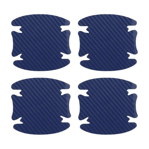 Unique Bargains Universal 80x88mm Car Door Handle Bowl Sticker Anti-Scratches+Auto Door Handle Protective Film 4 Pcs Blue