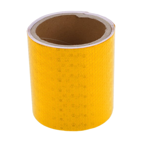 Unique Bargains Universal 9.84ft x 3.94In Air-Release Adhesive Pinstripe Tape Reflective Automotive Pinstriping Tape Yellow