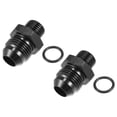 thumbnail image 1 of Unique Bargains Universal AN6 to AN8 Fuel Rail Adapter Connector Fitting with O Rings Black 2 Pcs, 1 of 6