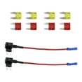 thumbnail image 1 of Unique Bargains Universal Add a Circuit 12V Mini Fuse Tap with 4pcs 10A 20A ATM APM Blade Type Fuse 1 Set, 1 of 6
