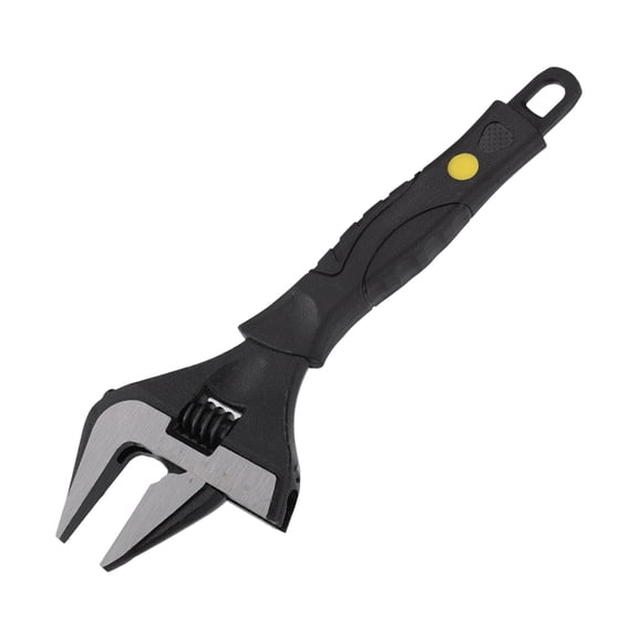 Unique Bargains Universal Adjustable Spanner Wide Jaw Opening Wrench Automotive Tool 10" Size Max Jaw Width 50mm Steel