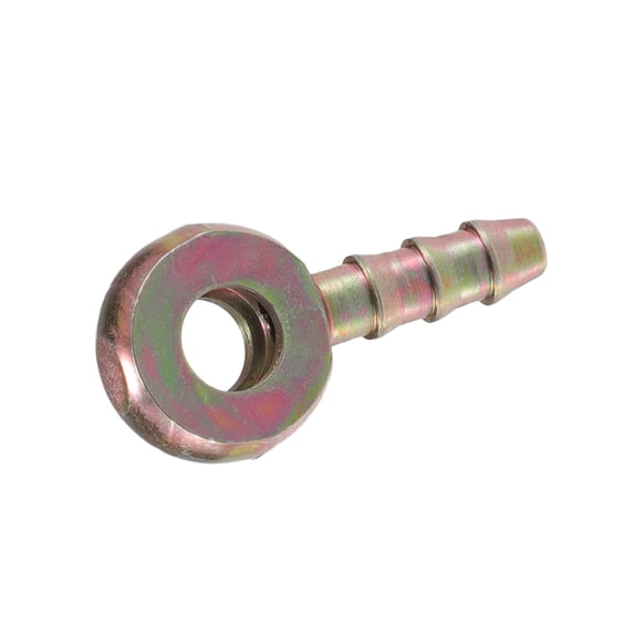 Unique Bargains Universal Banjo Bolt 6mm Banjo Bolt Hose Barb Fitting Adapter Replacement for Motorcycle Car Bronze Tone
