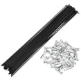 thumbnail image 1 of Unique Bargains Universal Bicycle Spokes Bike Wheel Spokes 14G Carbon Steel Black 1 Set Black,291mm, 1 of 7