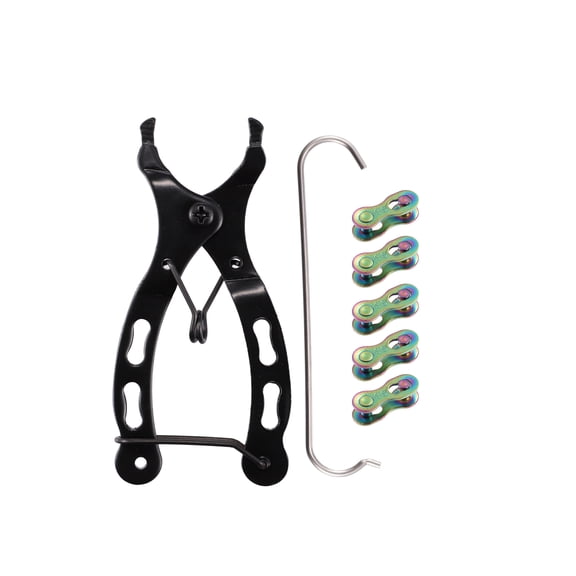 Unique Bargains Universal Bike Chain Tool Kit 5 Quick Link Connectors 9 Speed Chain
