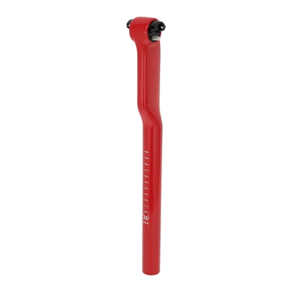 Unique Bargains Universal Bike Seat Posts Bike Saddle Post Seat Tube 30.8x400mm 25 Degree Offset Carbon Fiber Red 1 Pc