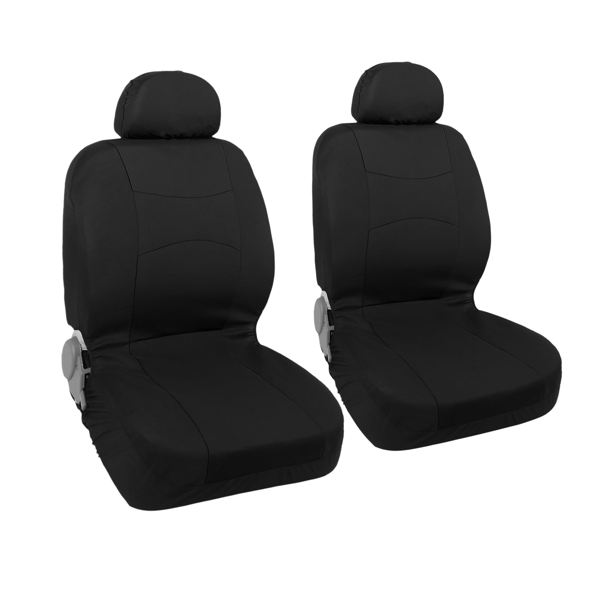 Unique Bargains Universal Black Front Car Seat Cover Kit Flat Cloth