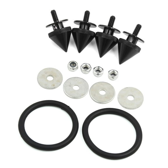 Unique Bargains Universal Black Spike Quick Release Fasteners for Car Bumper Trunk Hatch Lids