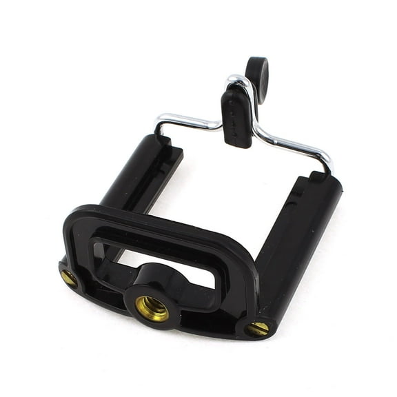 Unique Bargains Universal Bracket Stand Tripod Mount Adapter Holder Black for Smartphone Camera