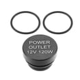 thumbnail image 1 of Unique Bargains Universal  Car Auto Cigarette Lighter Dustproof Plug Socket Cover12 Volt Replacement Accessories Black, 1 of 7