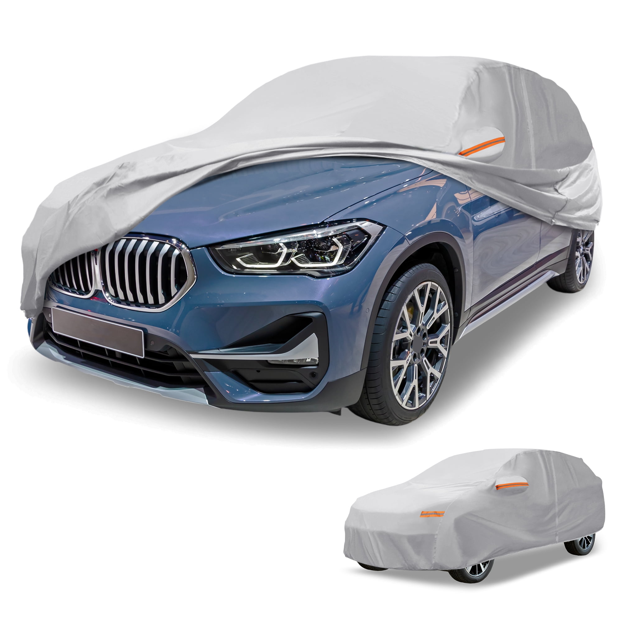 Unique Bargains Universal Car Cover Waterproof Silver Tone 181.1"x72.83"x55.12"