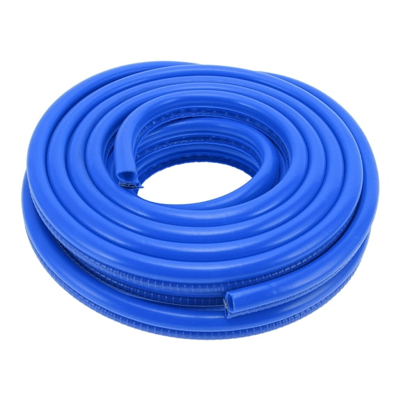 Unique Bargains Universal Car Door Edge Guards 26.25ft 8m U-Shaped Door Scratch Protection Guard Iron Blue 1 Pc