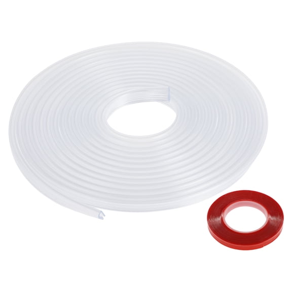 Unique Bargains Universal Car Door Edge Guards, Exterior 16.4ft U-Shaped Door Scratch Protection Guard Clear, 1 Pc