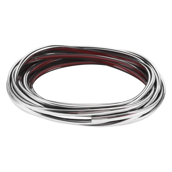 Unique Bargains Universal Car Door Edge Guards L-Type 32.81ft 10m Anti-scratch Collision Chrome Silver Tone