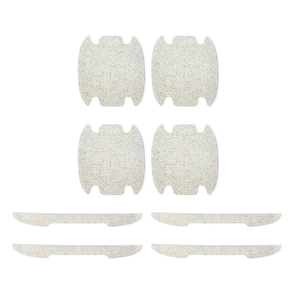 Unique Bargains Universal Car Door Handle Protective Film Reflective Stickers Anti-scratch, Multicolor 1 Set