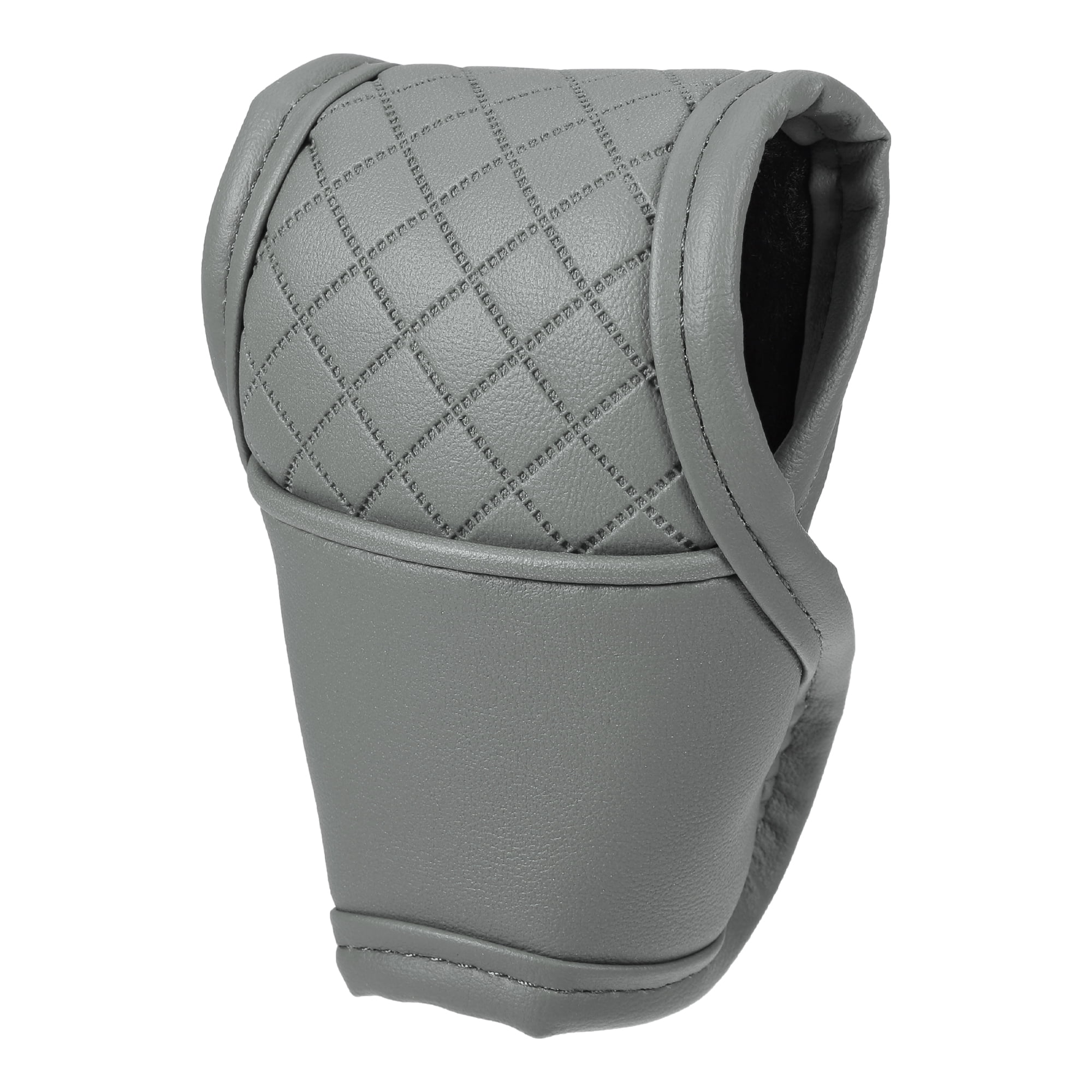 Unique Bargains Universal Car Gear Shift Cover Knob Cover Automatic Faux Leather Gray