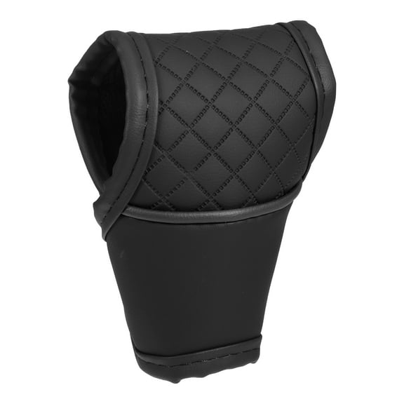 Unique Bargains Universal Car Gear Shift Cover Shift Knob Cover Automatic Shift Gear Cover Faux Leather Black