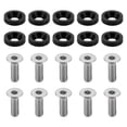 thumbnail image 1 of Unique Bargains Universal Car Modification M6 Gasket Bolt License Plate Frame Screw M6x1.0 Aluminium Alloy Black 1 Set, 1 of 6