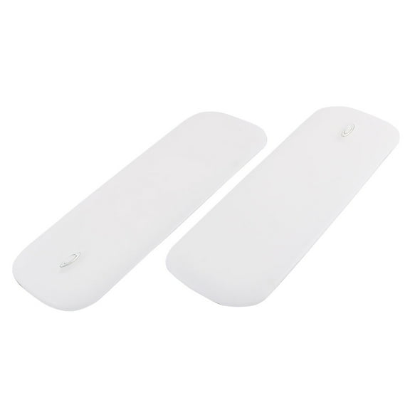 Unique Bargains Car Rubber Front Rear Corner Bumper Guard Protector Sticker White 2 Pcs