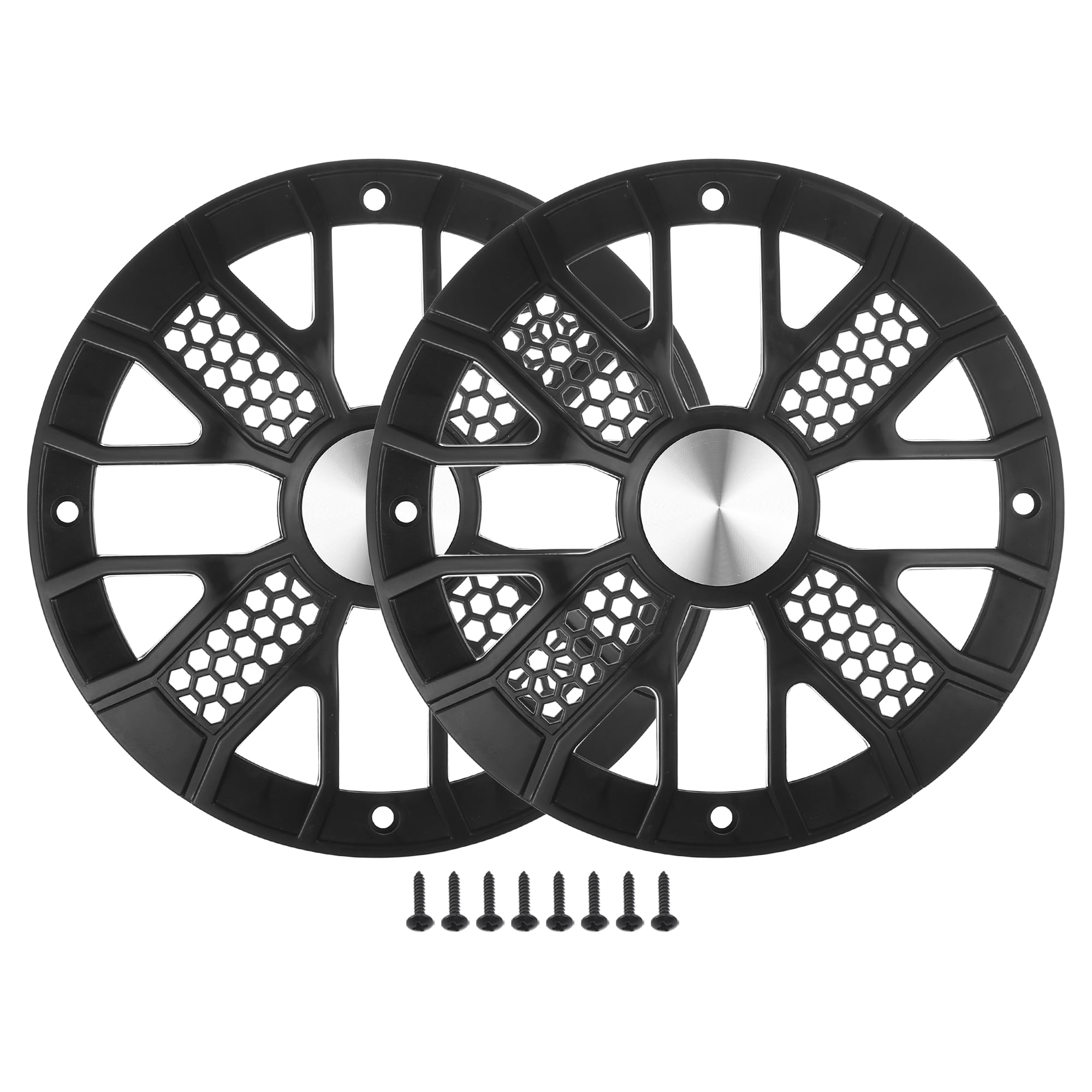 Unique Bargains Universal Car Speaker Grills Cover with Mounting Screws ABS 6"