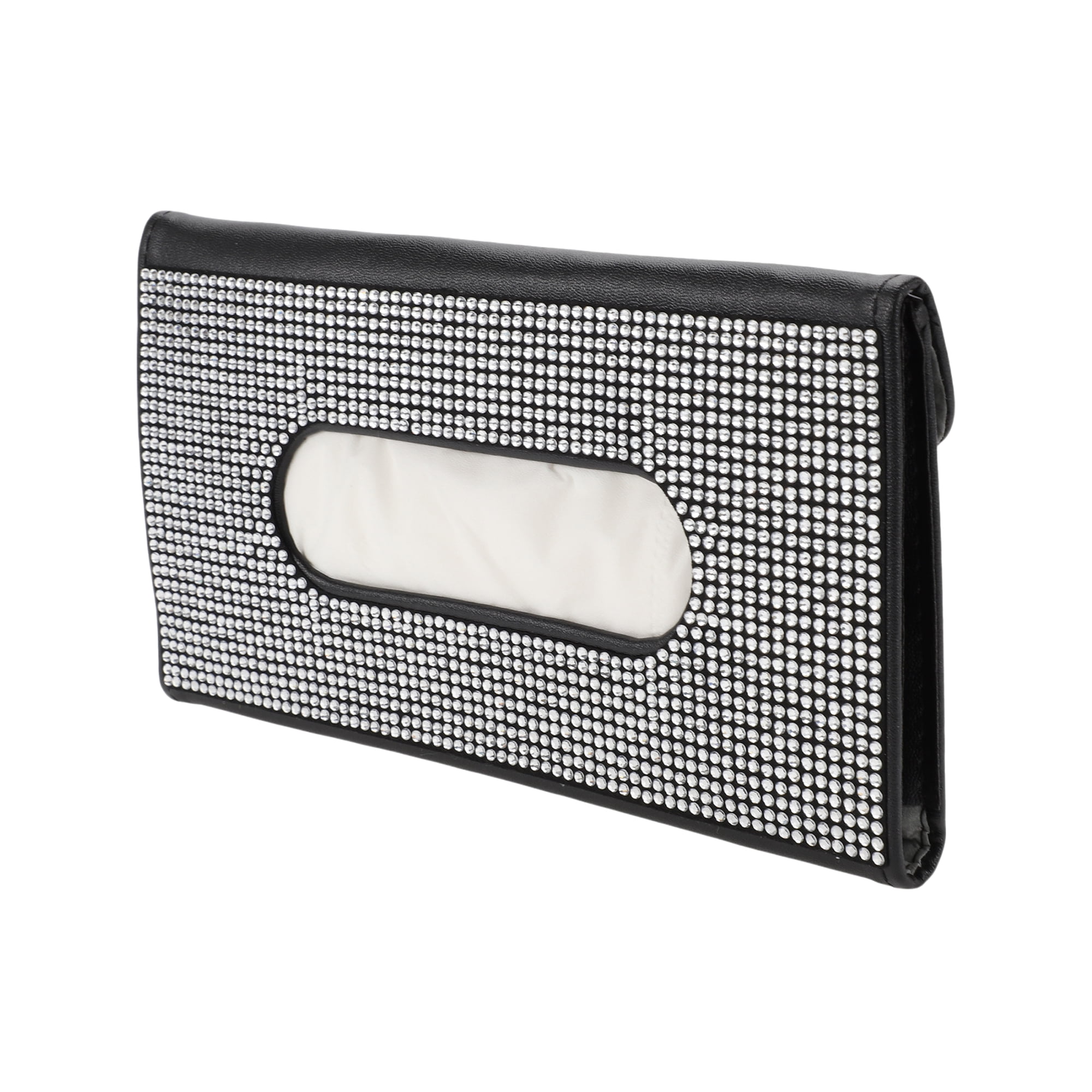 Unique Bargains Universal Car Tissue Holder Sun Visor Holder Tissues Box Cover