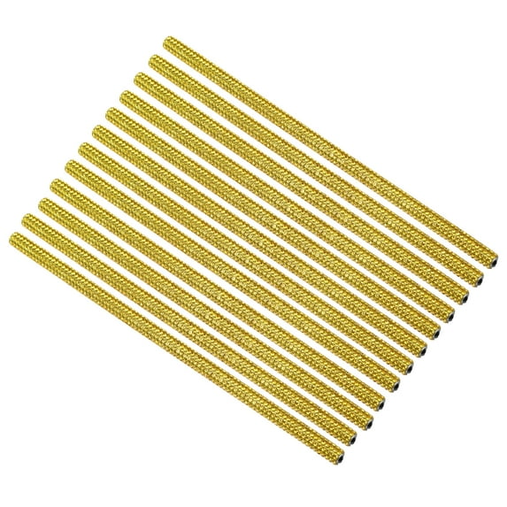 Unique Bargains Universal Car Vent Outlet Trim Bling Car Accessories Rhinestone Yellow 12Pcs