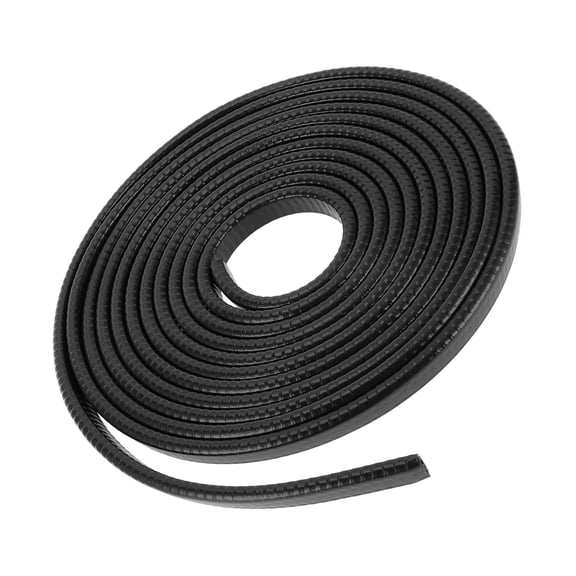 Unique Bargains Universal Car Weatherstrip Weather Stripping Self Adhesive Weather Seal Strip 13Ft U-Shape Black