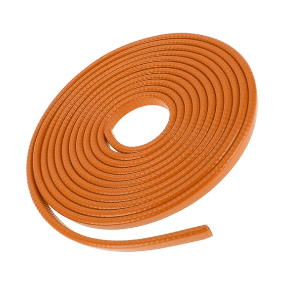 Unique Bargains Universal Car Weatherstrip Weather Stripping Self Adhesive Weather Seal Strip 13Ft U-Shape Orange