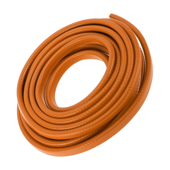 Unique Bargains Universal Car Weatherstrip Weather Stripping Self Adhesive Weather Seal Strip 16Ft U-Shape Orange