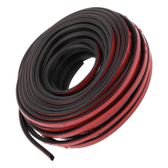 Unique Bargains Universal Car Weatherstrip Weather Stripping Self Adhesive Weather Seal Strip 85Ft 5-Hole Shape EPDM