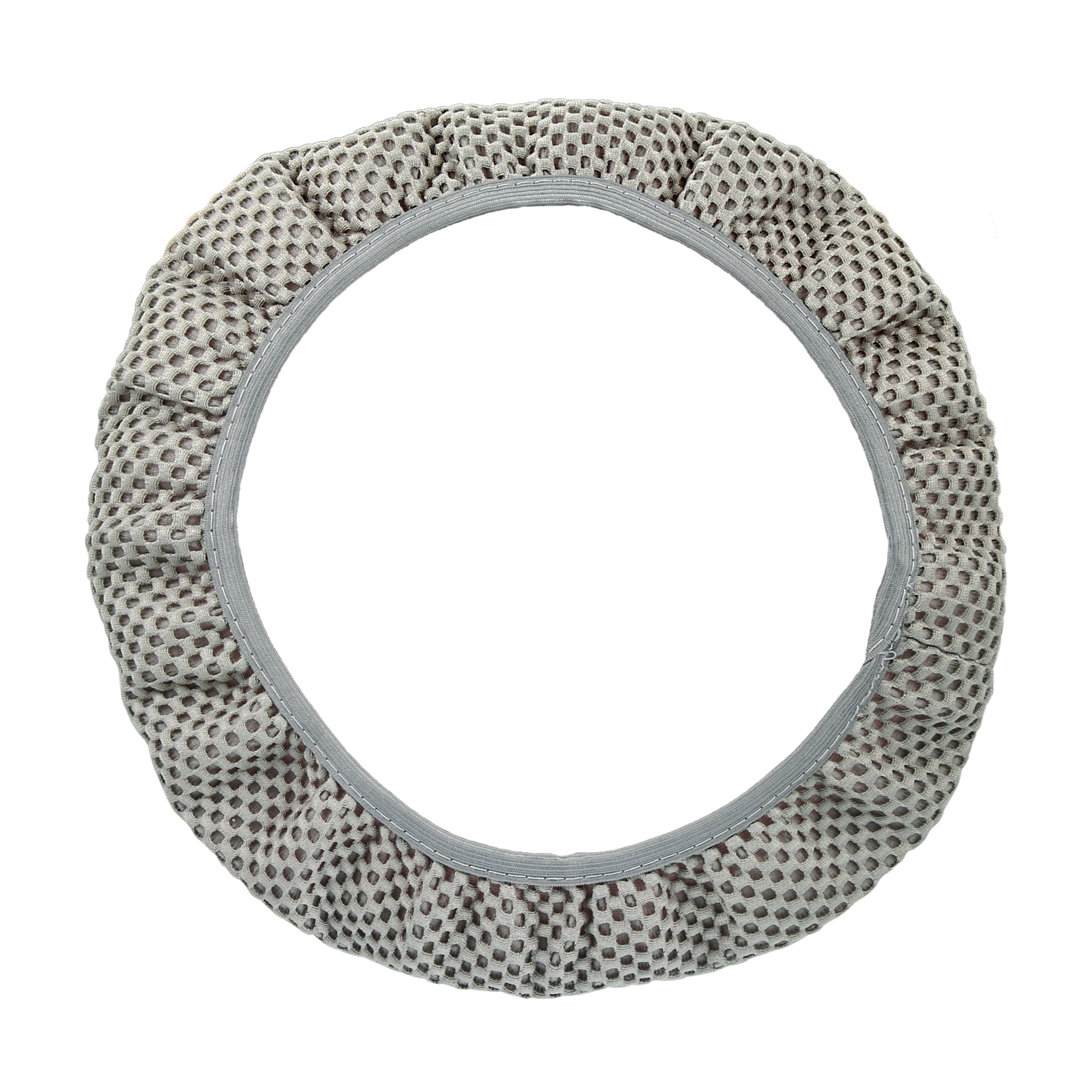 Unique Bargains Universal Elastic Stretch Microfiber Steering Wheel Cover Gray